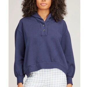 Xirena Kass Pullover Sweatshirt in Navy Blue Size XS